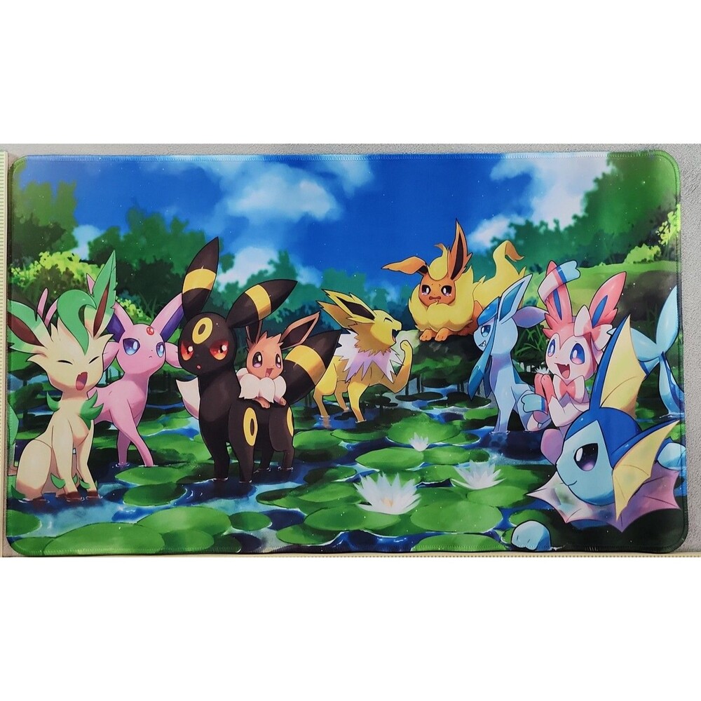 Pokémon Eeveelutions Lily Pad TCG Playmat - Eevee & Evolutions Desk Mat